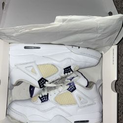 Metallic purple Jordan 4 size 12