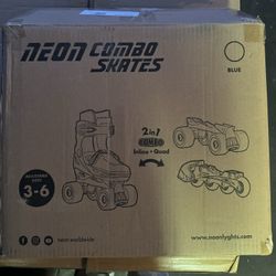 Neon Combo 2-in-1 Kids Inline Skates and Quad
