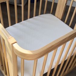 mini-crib mattress + Cosmic Sheet Set + 2 waterproof mattress covers