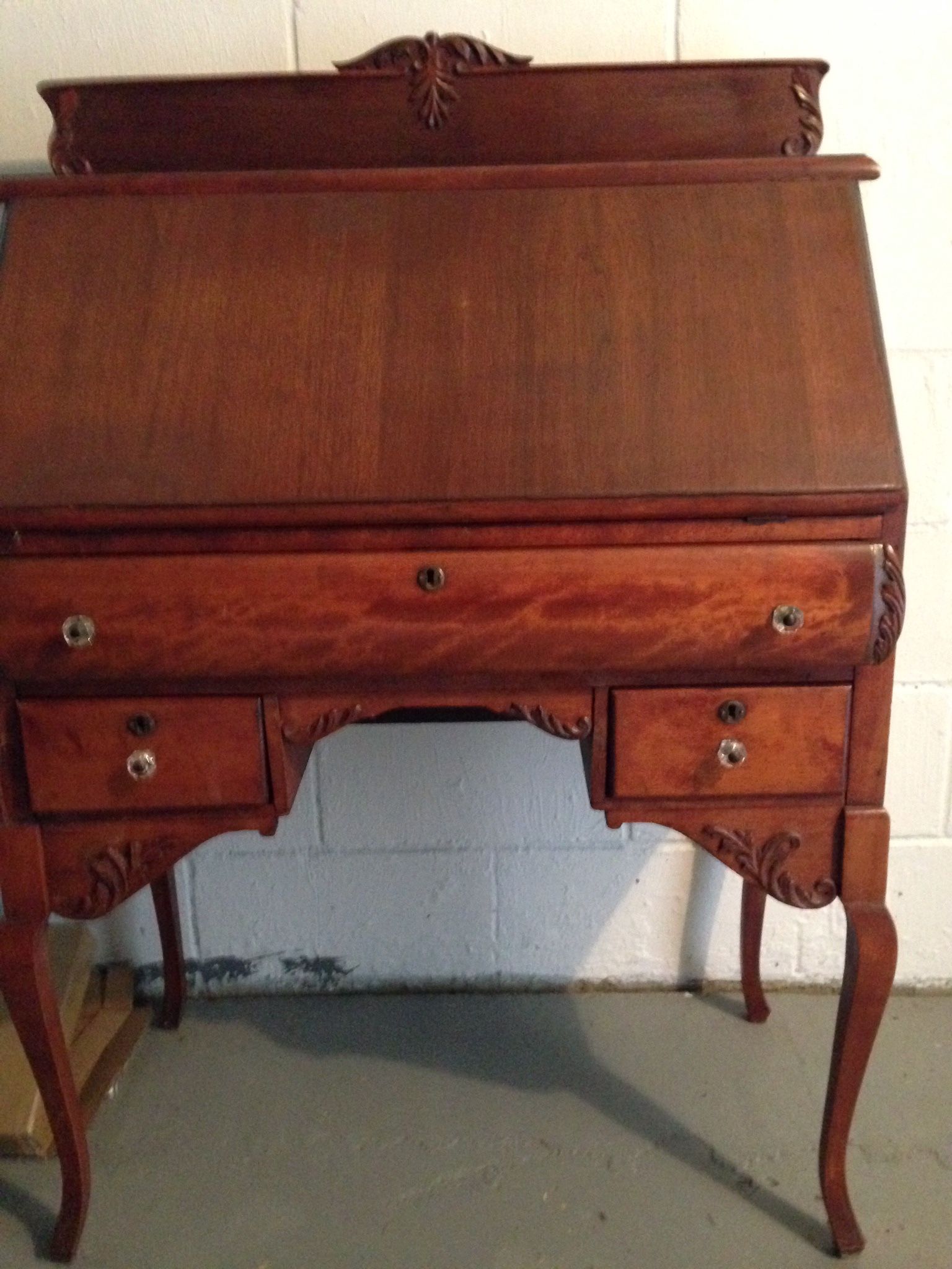 Early American Antique mahogany desk