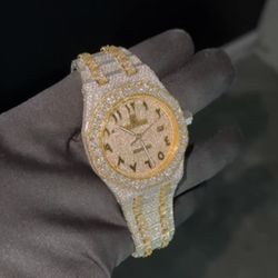 Men’s Automatic Movement Diamond Watch Will Past Diamond Tester