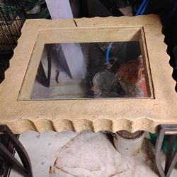 Glass Table Top And End Table 