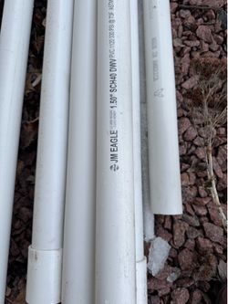 PVC pipe 1.5 “dia 10ft lengths 10 pcs w connectors