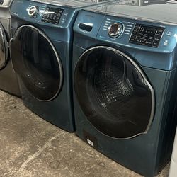 Very Fancy Washer Dryer Blue Big Capacity 