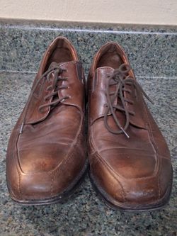 Men's Johnston & Murphy soft brown Italian Oxford lace up dress