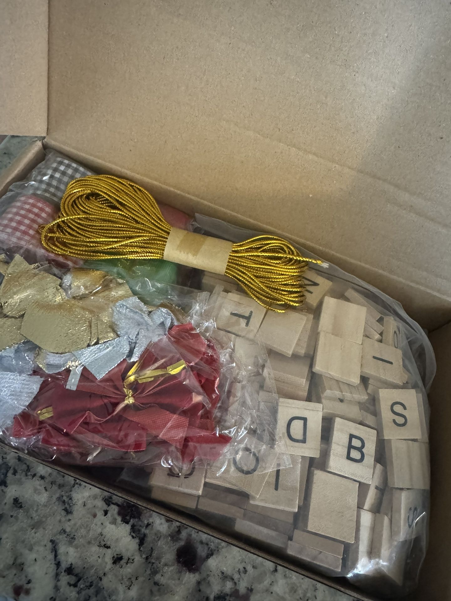 DIY Christmas Scrabble Ornaments