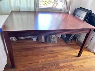Solid wood dining table