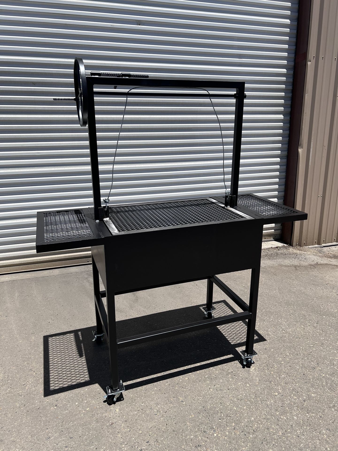 Black Heavy Duty Santa Maria Grill Bbq 
