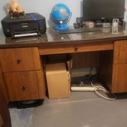 Desk 64 L 30 W 30 H Marble Top