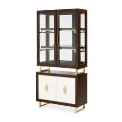 Belmont Place Espresso Display Cabinet