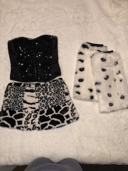 Snow Leopard Womens Costume Size S