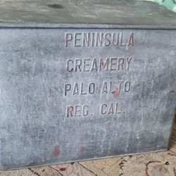 Galvanized Milk Delivery Bin