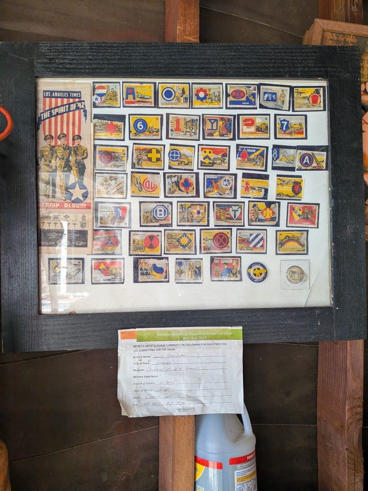 Military Stamp Collection Collage