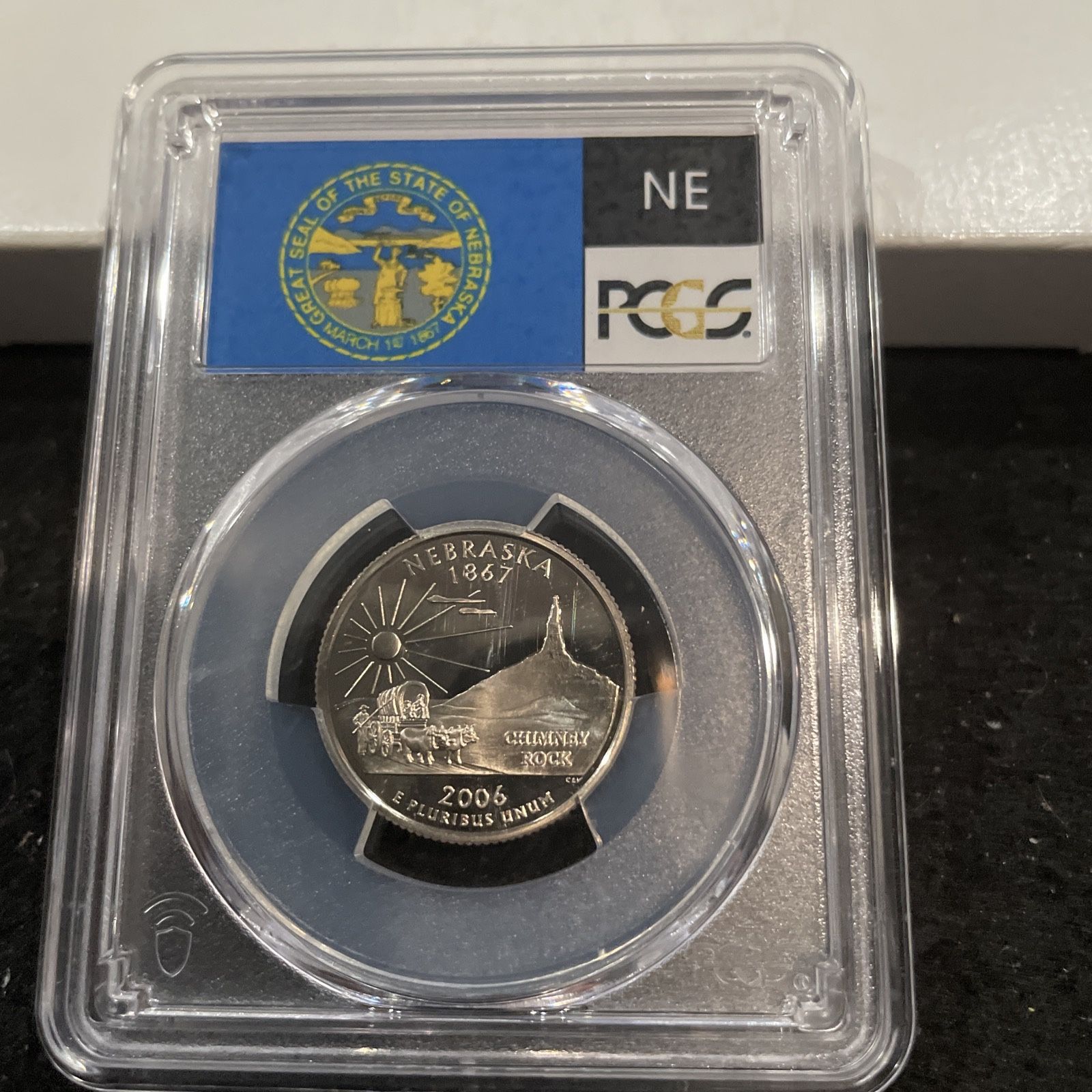 2006 S Graded Nebraska State Quarter Graded At PR69 With A Deep Cameo 9-5