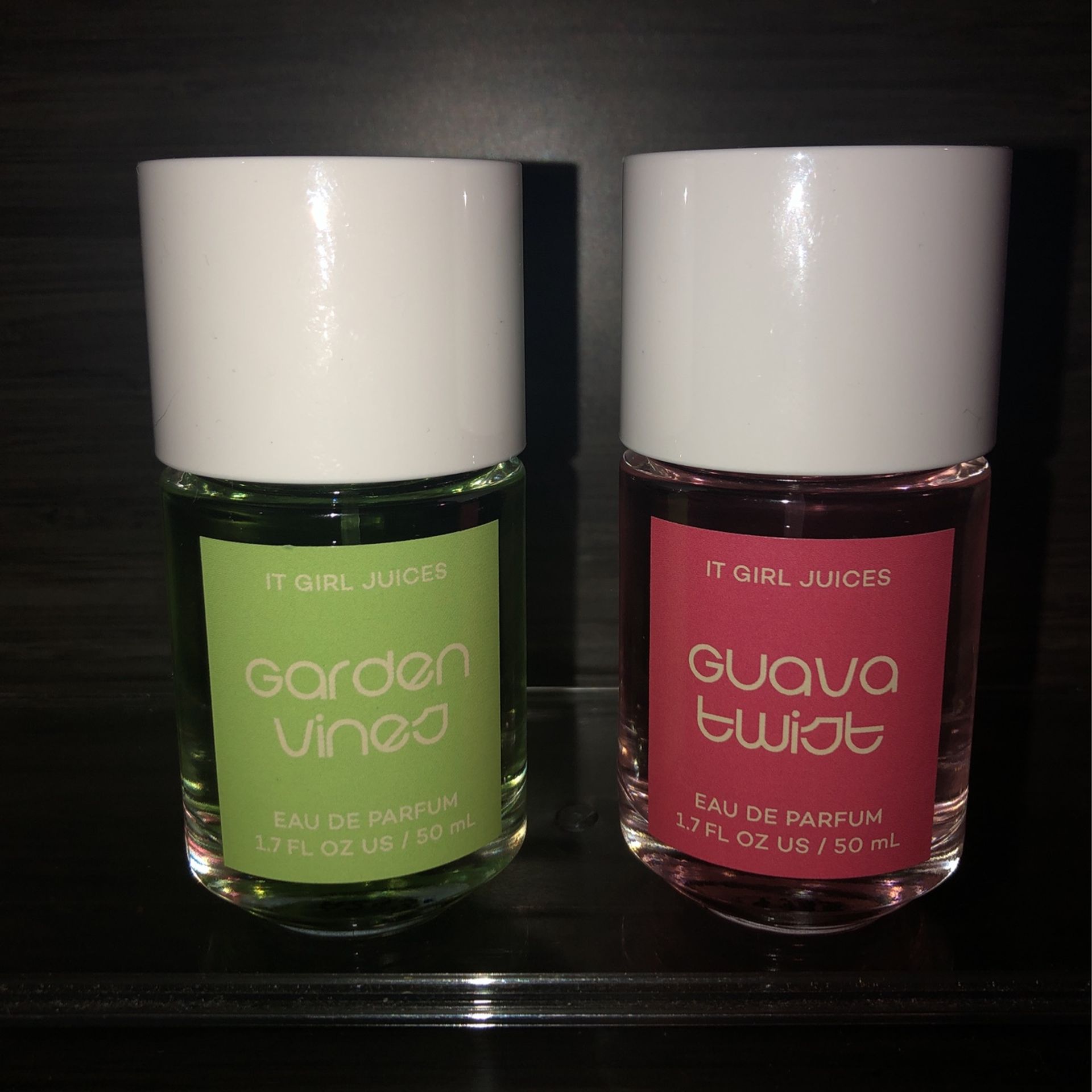 Brand NEW! 🆕 Tru Fragrance Eau De Parfum-It Girl Juices - Guava Twist & Garden Vines 50ml each (((PENDING PICK UP TODAY)))