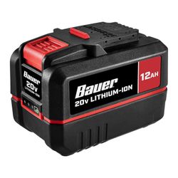 BAUER 20V 12 Ah High-Capacity Lithium-Ion Battery
