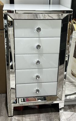 Mirrored Jewelry Armoire 
