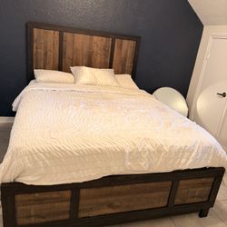 Queen Bed frame and mattress 