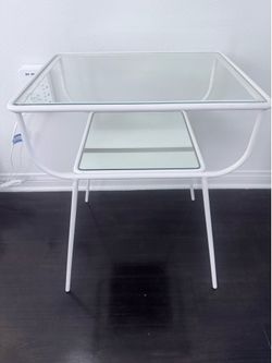 White West Elm Side Table