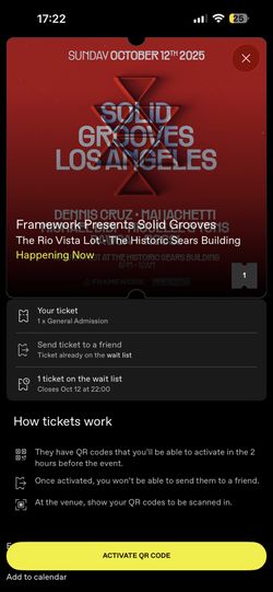 Solid Grooves Ticket