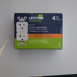 Leviton 20Amp Gfci 4 Pack 