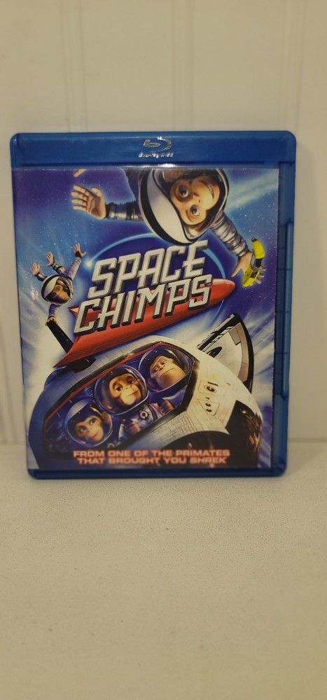 $5 BLU RAY MOVIE. SPACE CHIMPS. BLU RAY ONLY. NO DIGITAL. $5 OR TRADE FOR A MOVIE TITLE I DO NOT ALREADY OWN.