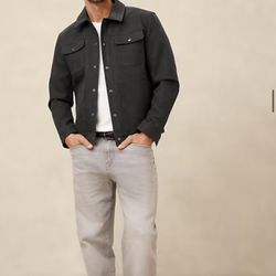 Vegan Leather Trucker Jacket 