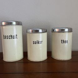 Set of Antique Dutch Tins