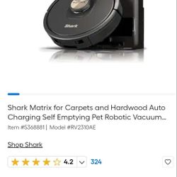 Shark Matrix Robotics Vacuum 