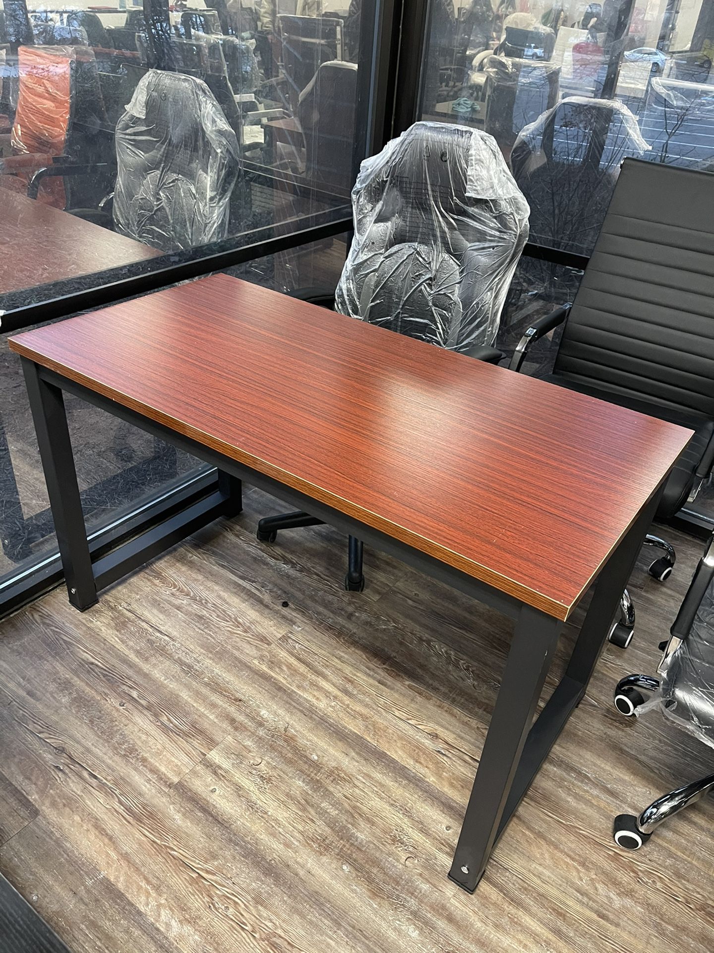 Brand New Modern Simple Computer Desk, 47 inch Vintage Office Desk Computer Table, Study Writing Study Desk Workstation for Home Office