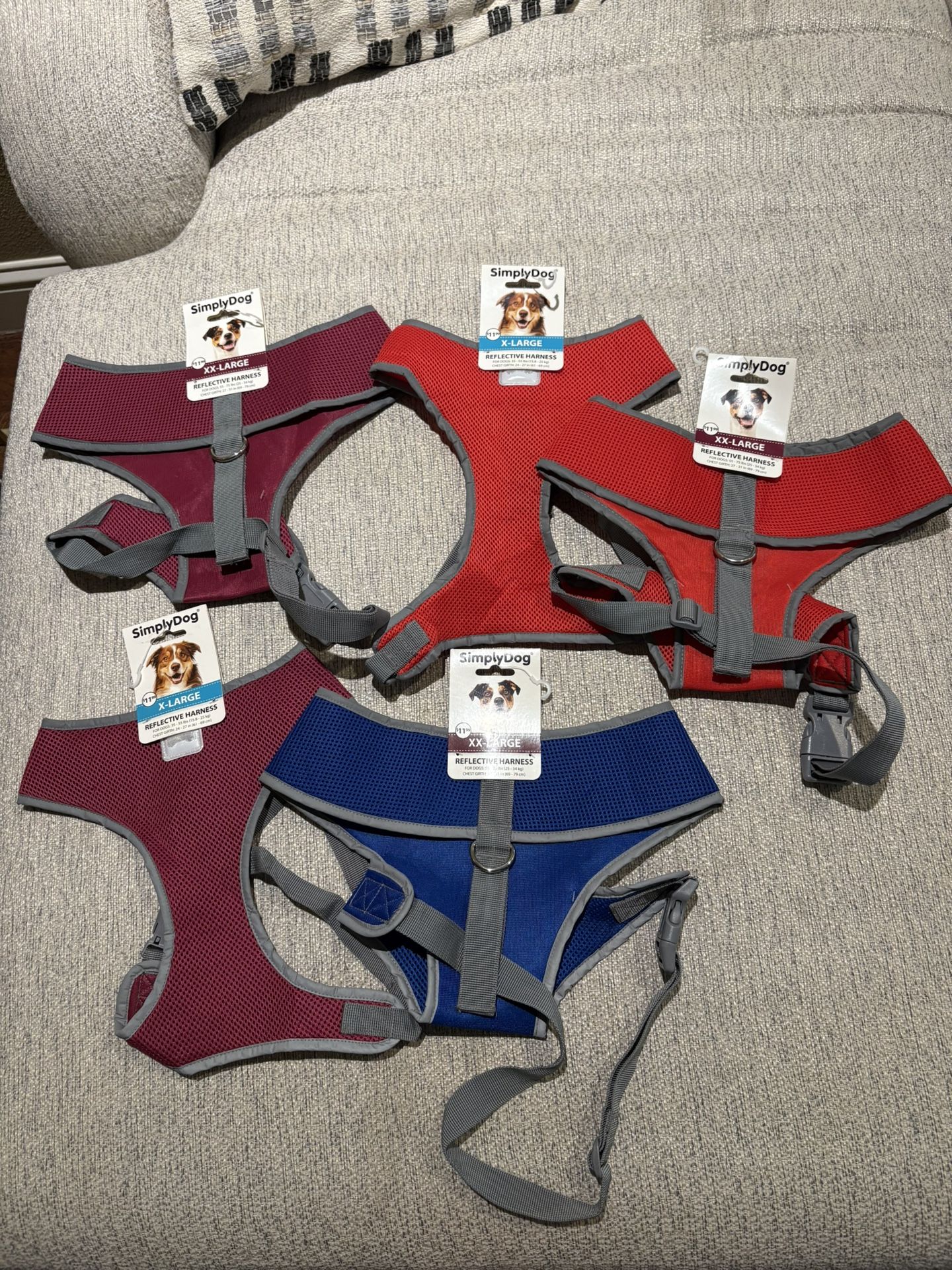 Dog Reflective Harnesses Sizes Xlarge & Xxlarge