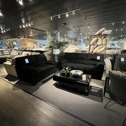 Black Sofa And Loveseat 