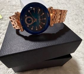 Godoey Rose Gold & Blue Women's Watch