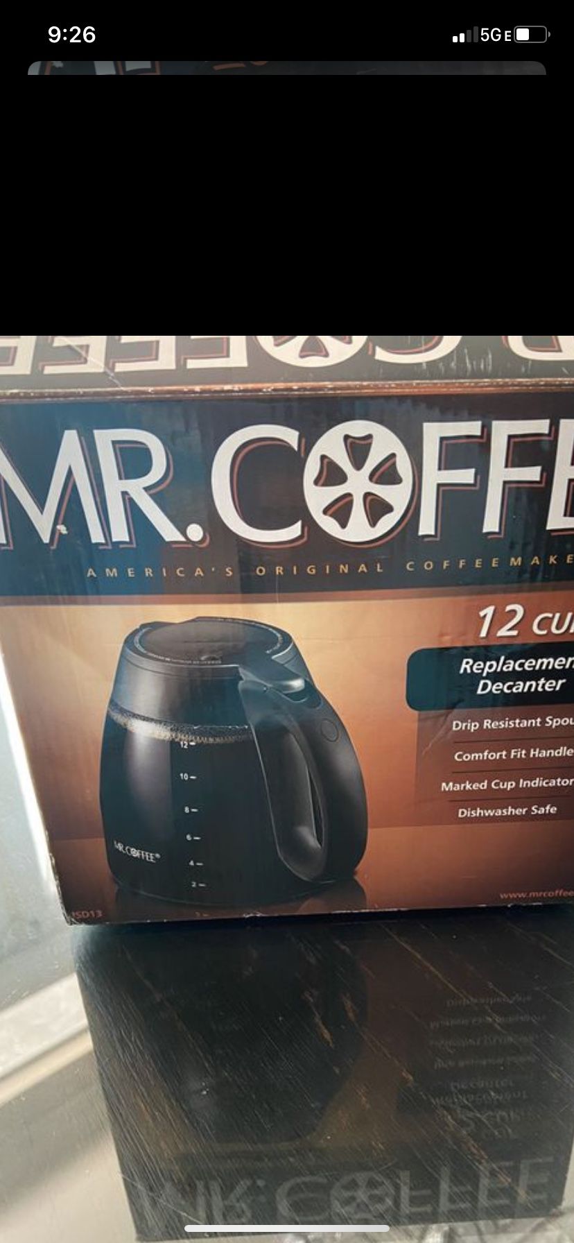 Mr Coffee 12 cup replacement decanter