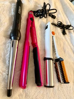 Hair Wand, 1” Flat Iron & InStyler