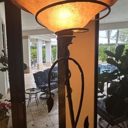 Tall Botanical Lamp 