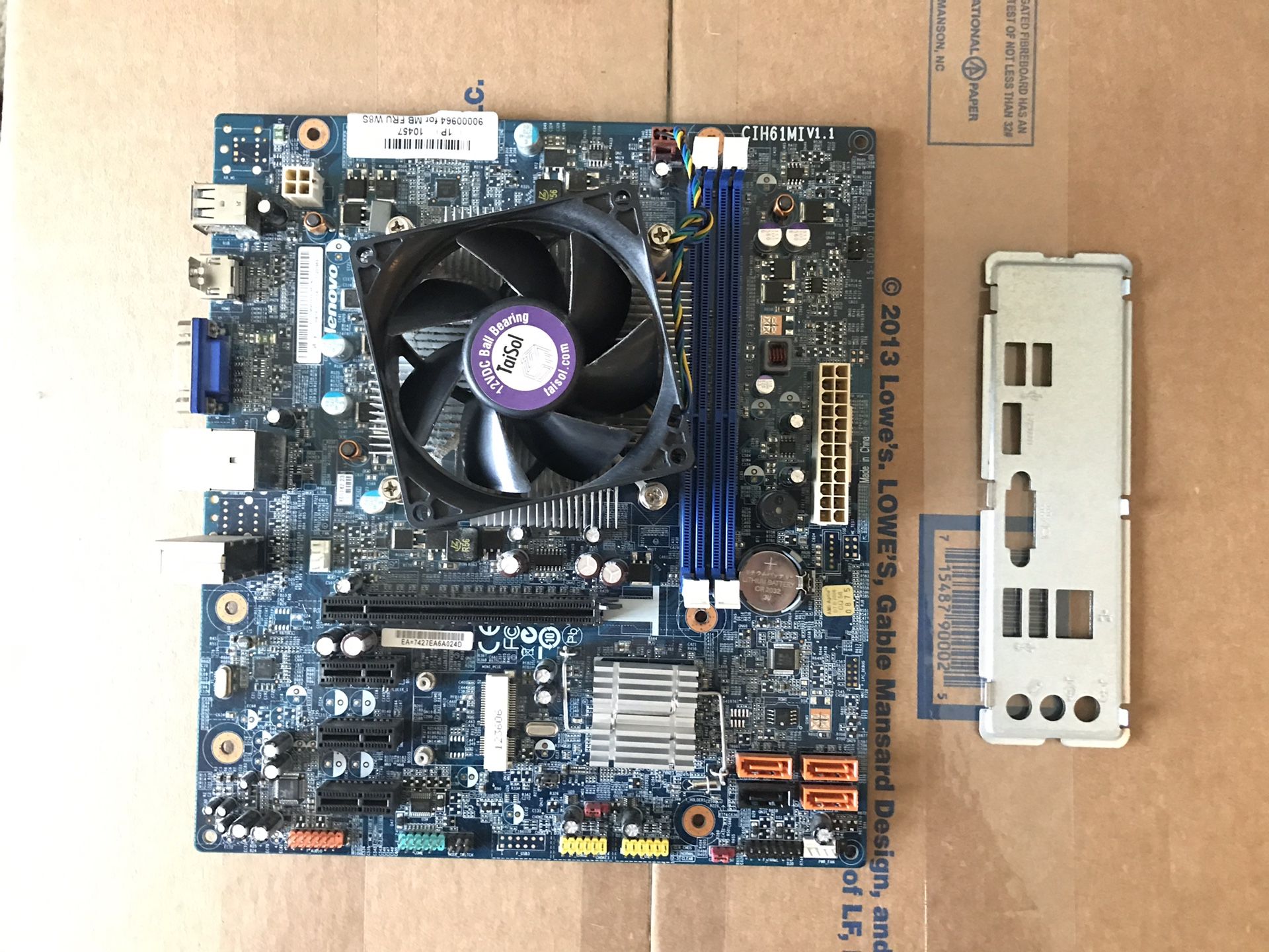 Intel core i5-3330 and Lenovo Mahobay LGA 1155 motherboard