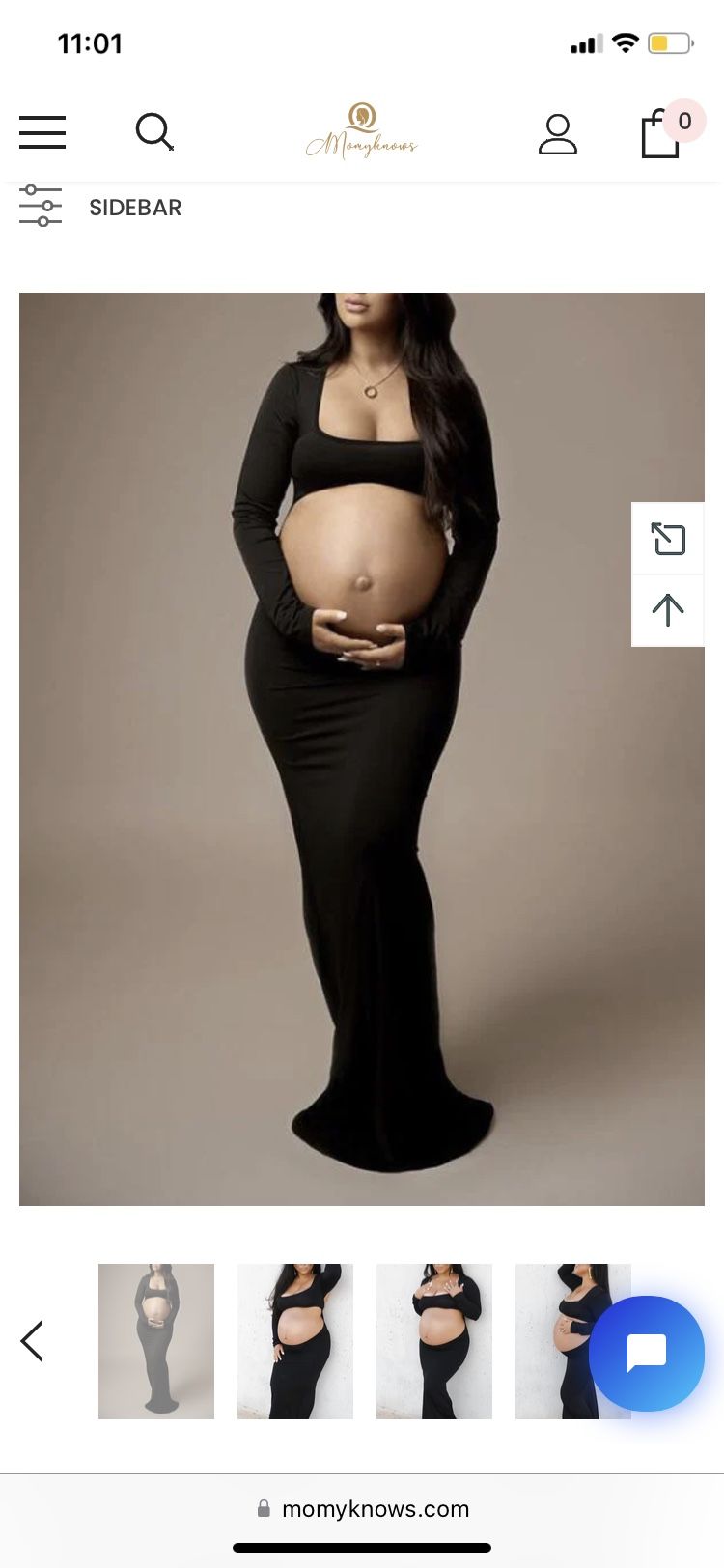 Black Maternity Dress