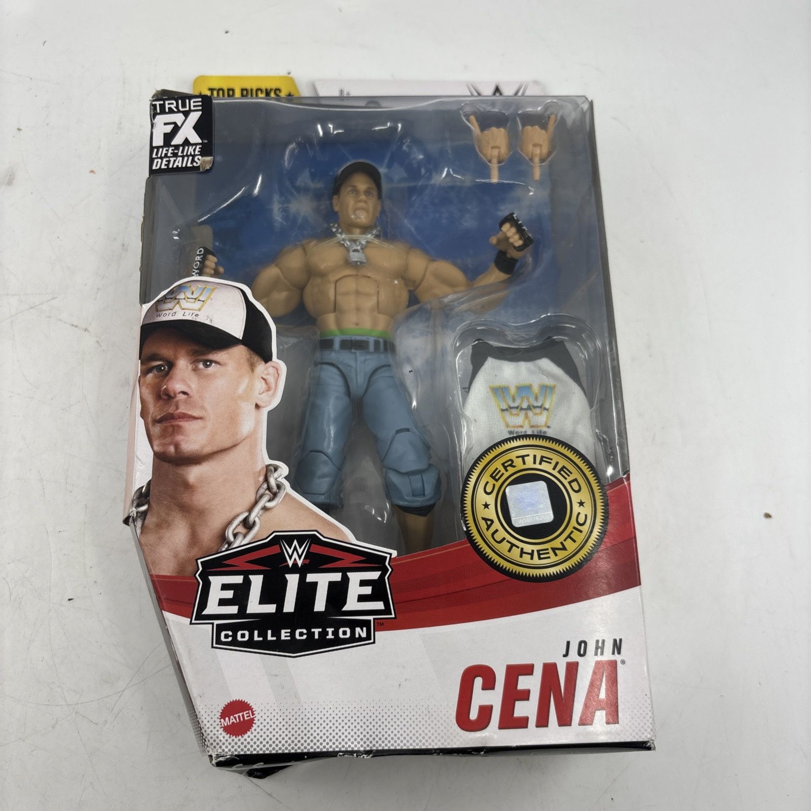 WWE John Cena Elite Collection Action Figure Doctor of Thuganomics DAMAGED BOX