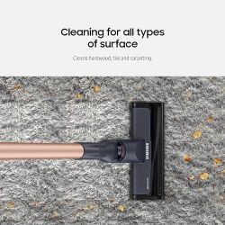 SAMSUNG Jet 60 Pet Cordless Stick Vacuum Cleaner w/ Removable Battery, Advanced Floor Cleaning, Jet Fit Brush to Clean Hardwood, Carpet and Tile, Ligh