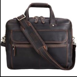 STAR VISTA Scala Pro 16-18" Leather Messenger Bag