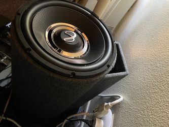 Infinity Primus 1270B 12” subwoofer with Audiopipe nipon 12” tube box
