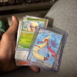 Over 200 Pokémon cards my brother left over here