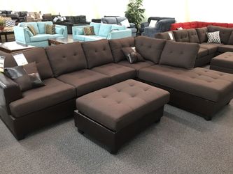 Brand new sectional and ottoman. Don't pay msrp