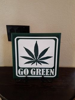 "GO GREEN " FRAME 12 X 12