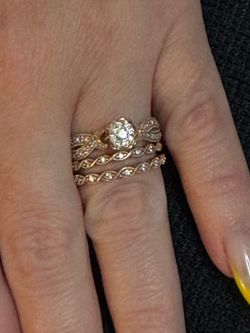 10k rose gold ring