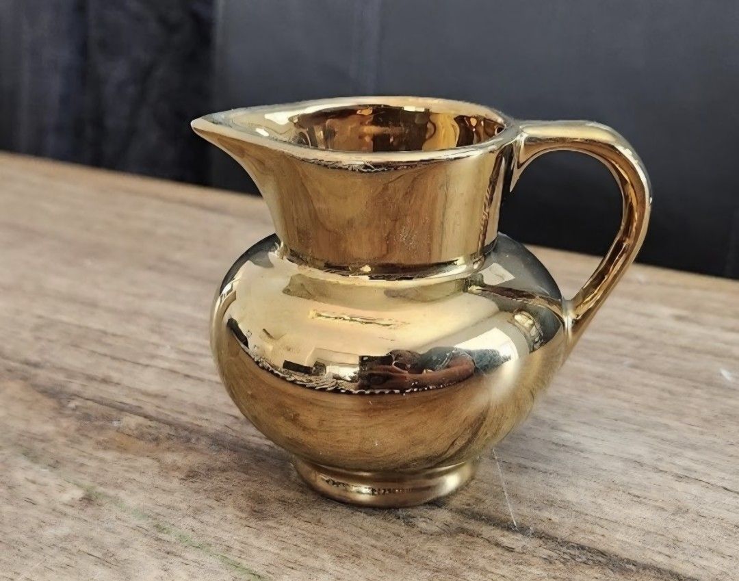Golden look Ceramic Mini Pitcher
