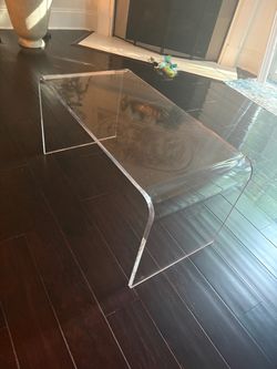Acrylic Waterfall Coffee Table