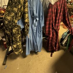 New Robe 3x 4x One Red One Camouflage One Blue 2x 