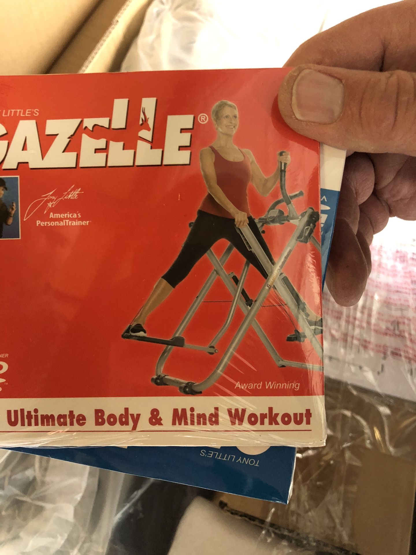 Tony Little Gazelle Freestyle Pro with Workout DVDs Elliptical for Sale
